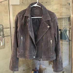 BLANKNYC No Limit Suede Moto Jacket